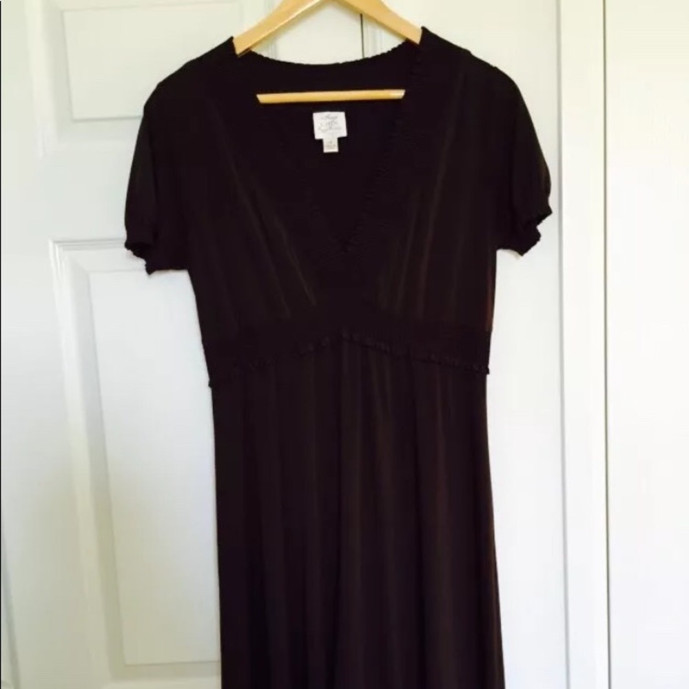 Jersey style dress with ruffles by Suzy Chin Maggy